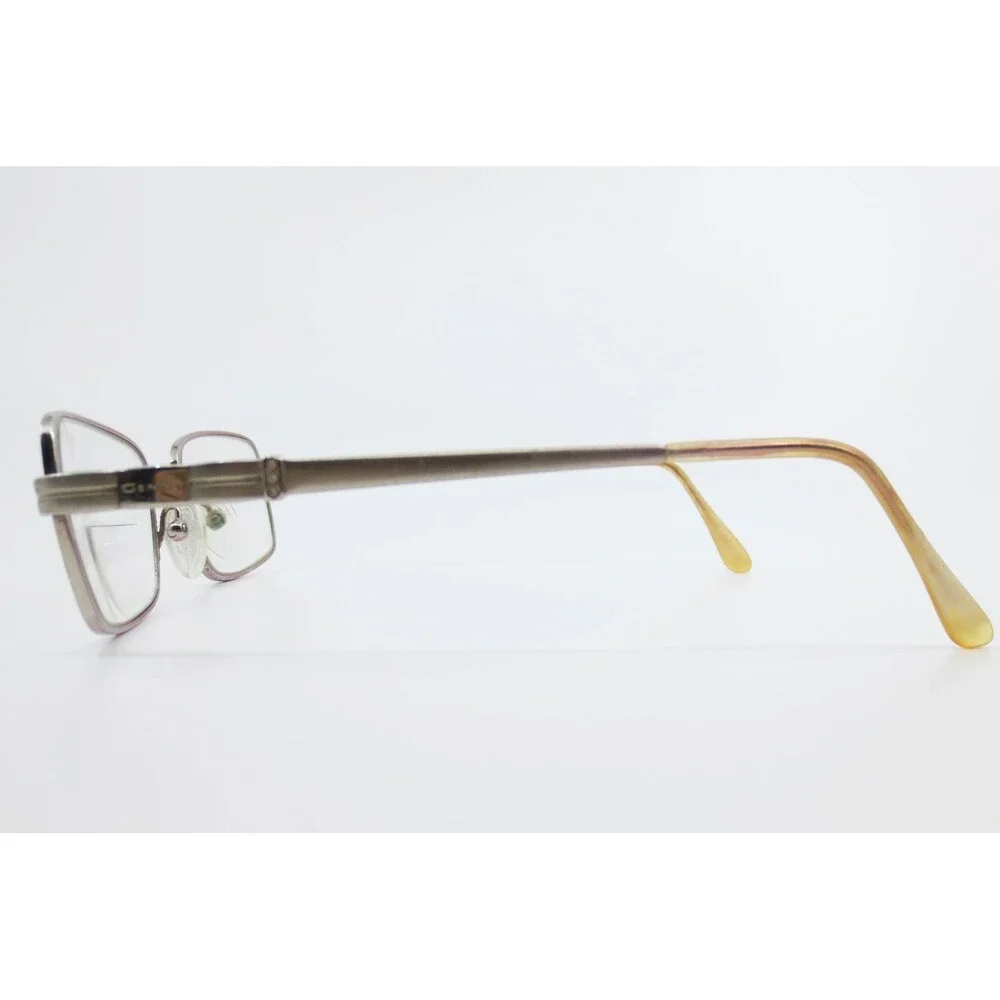 Genny 767-B 5371 Silver Rectangular Eyeglass Frames Made in Italy 52-17-135